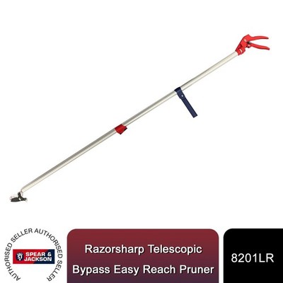 Spear & Jackson 8201LR rasierscharfe Teleskop-Bypass-Hochentaster leicht erreichbar