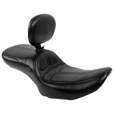 Maverick Daddy Long Legs Seat with Backrest for FLH/FLT '23-'24 LV-957DLBR