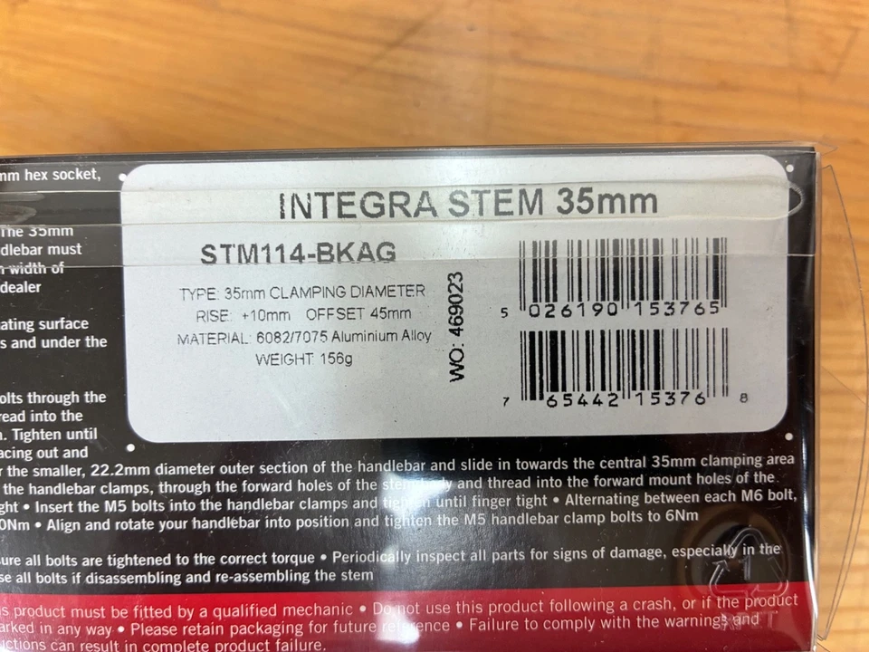 Haste de montagem direta Renthal Integra 35 45mm deslocamento, elevação 10mm - Imagem 2 de 2