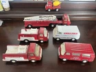 Vintage Tonka Toy Fire Rescue Vehicle Set - Fire Truck, Ambulance, Ladder Truck
