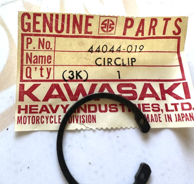 Kawasaki NOS 44044-019 Gabel Kolben Sicherungsring Z1 H1 H2 S3 F12MX Kh KT KX