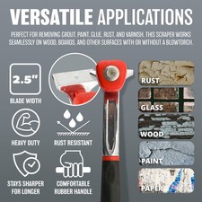 2.5 INCH TUNGSTEN CARBIDE SCARPER PAINT WOOD WALLPAPER TOOL STRIPPER DIY REMOVER