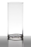 Inna-Glas Glasvase Sansa, Zylinder - Rund, Klar, 19Cm, Ø 9Cm