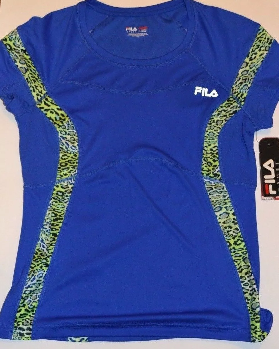 Fila RUNNING Performance Wear Wicking Flat Seams Fabric Tee | eBay