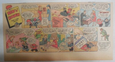 Ivory Soap Ad: Red 'n'' Rough They Lose Again ! from 1940's Size:  7.5 x 15 inch