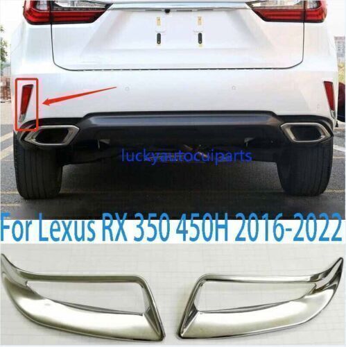 For Lexus RX 350 450H 2016~2022 Chrome Style Rear Fog Light Lamp