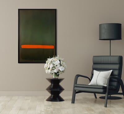   Mark Rothko Grün und Orange, Leinwand Reproduktion, Abstrakte Wandkunst, Art