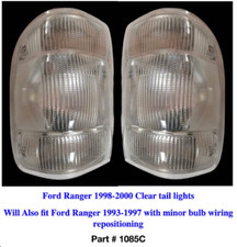 Ford Ranger 1998 1999 2000 All Clear Tail Lights New Rare Limited Stock Pair
