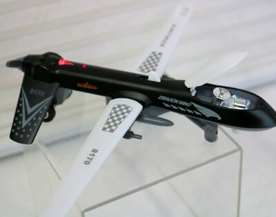 Drone Pull Back Opening Cockpit Lights Sound Propeller Spins Wings Fold  Toy