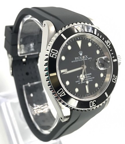Gomma Dive Cinturino per Rolex Submariner grigio 20mm CURVO BAND USA  venditore | eBay