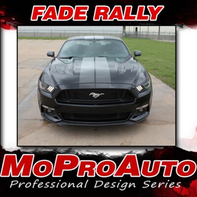 2016 Ford Mustang FADE RALLY Hood Roof Fading Racing Stripes Vinyl Graphic Decal