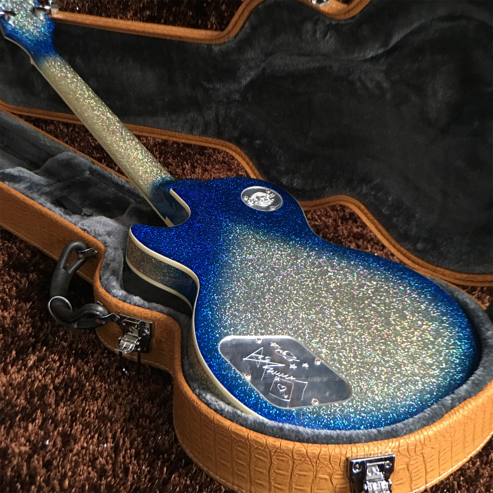 Ace Frehley Les Paul Electric Guitar Chrome Parts Ace Frehley Signature