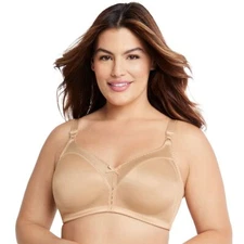 Bali Double Support Comfort-U Wireless Full-Figure Bra 3820 Nude Sz.36,40,42