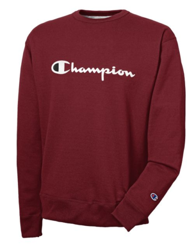 Champion Powerblend Men's Crew Script Logo Sweatshirt GF88H Y06794 | eBay