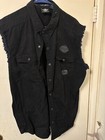 Harley Davidson Camicia Denim Uomo Extra Large XL Vintage Buone Condizioni