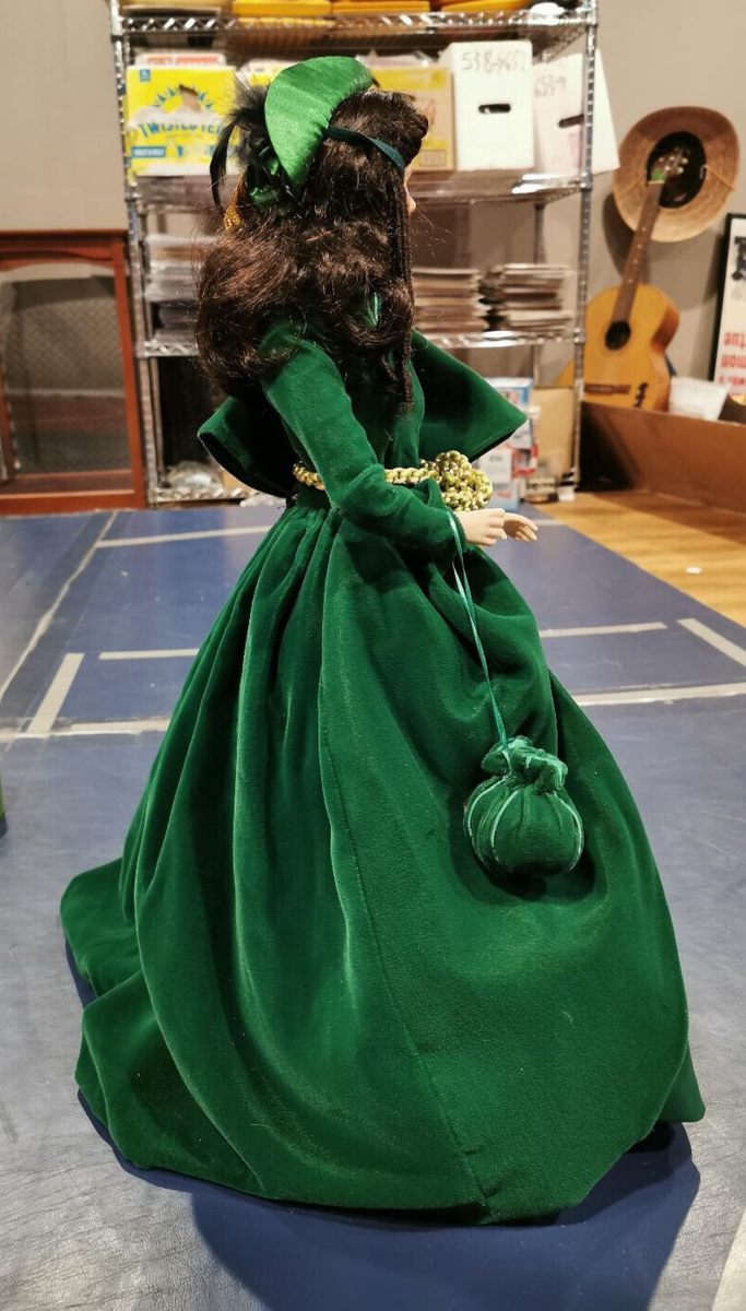 Franklin Mint Heirloom Porcelain Scarlett O'Hara Doll Gone w