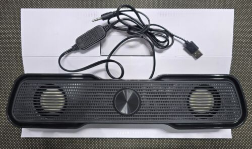 Monster Compact Design LED PC Gaming Soundbar RGB Light USB Connect - Picture 2 of 2