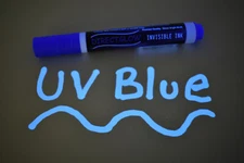 DirectGlow XL Invisible Blue UV Blacklight Reactive Felt Security Ink Marker