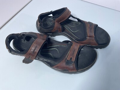Men s size 12 (46) ECCO brown SANDALS Yucatán flip flops shoes