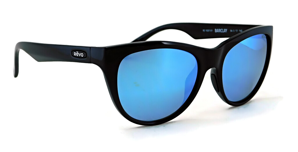 New REVO BARCLAY Sunglasses | RE1037 01 Shiny Black  display picture 3