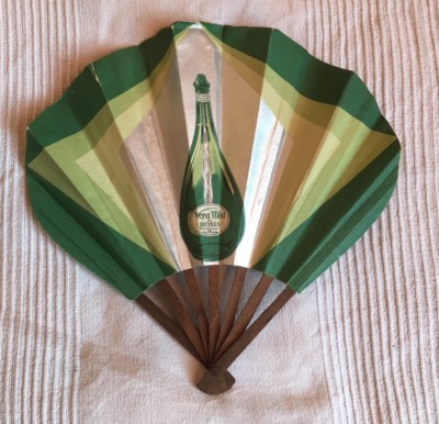ALTES WERBEFÄCHER VERA MINT VON RICQLES VINTAGE FAN
