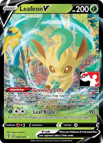Leafeon V 007/203 Prize Pack Series Cards