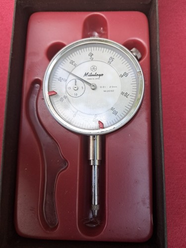 Vintage Mitutoyo Dial Gauge New Old Stock Metric Ref 2050 E. Zero's Each Time - Picture 2 of 10