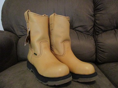 Angus work boots light brown tan leather