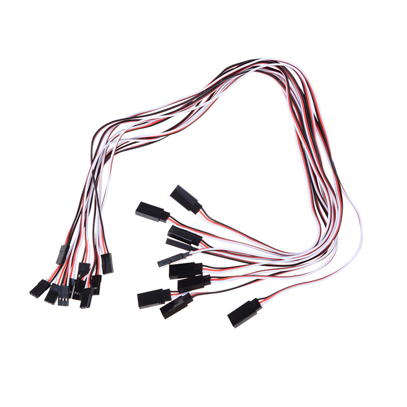 Lot De 10 Extensions Pour Servos 6 Pouces (15 Cm) - Connecteur JR, Pour Modélisme RC