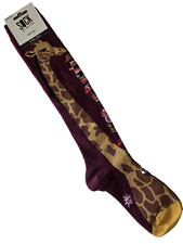 Sock It To Me Womens Knee High Socks Sz 5-10 Giraffe Stack Of Books A Tall Tale