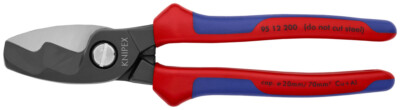 Knipex 95 12 200 SBA, 8'' Cable Shears-Twin Cutting Edges