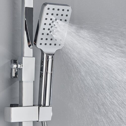Thermostat Duschsystem LED Edelstahl Duschset Duscharmatur Duschkopf Handbrause - Bild 7 von 18