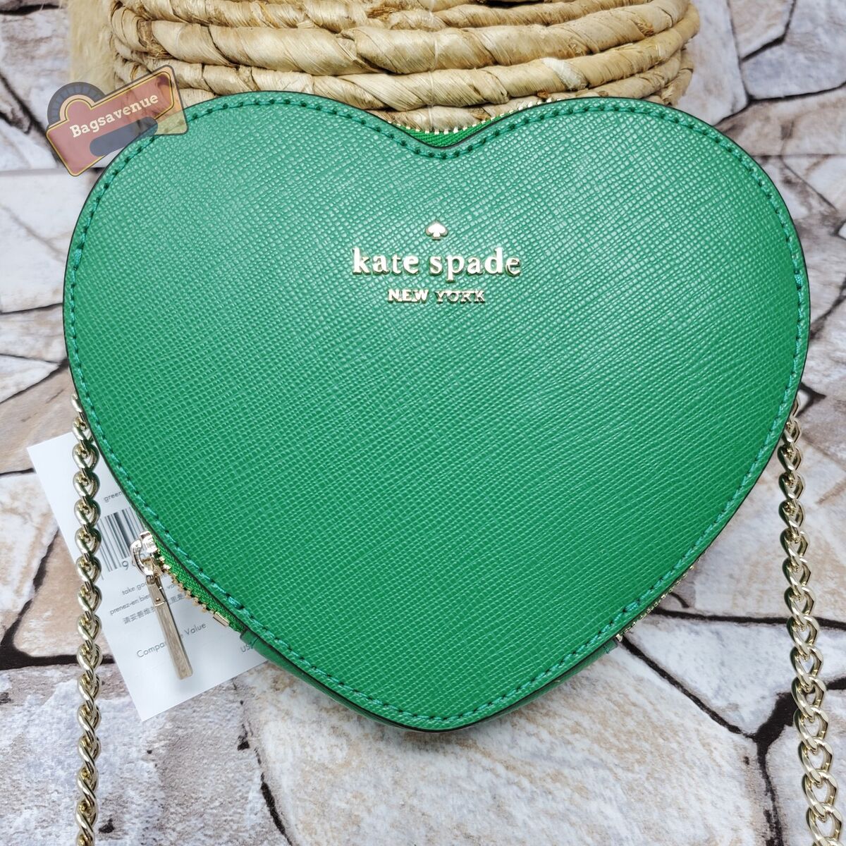 Love Shack Heart Wicker Crossbody