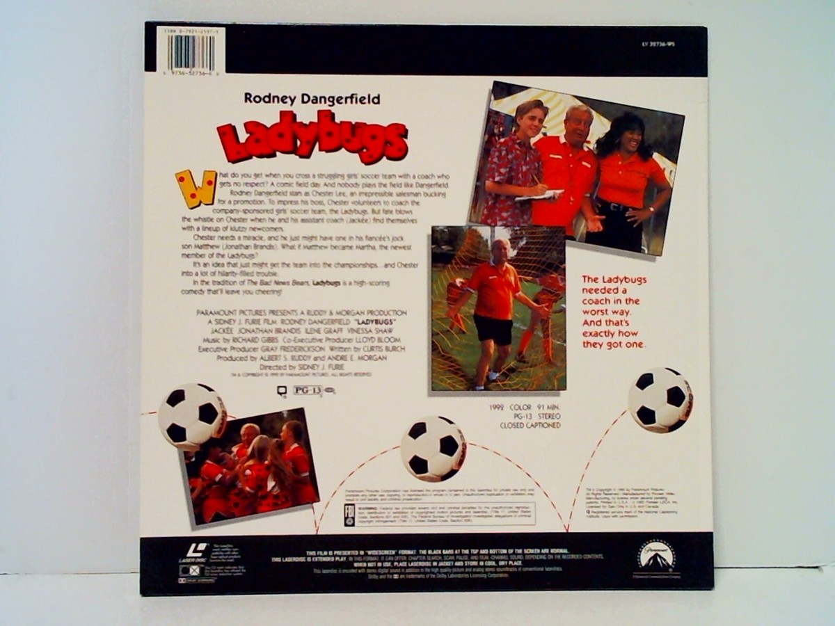 【No PENICILLIN TYPE A DVD】 Ladybugs Laser Disc Rodney Dangerfield, Jackée, Jonathan Brandis