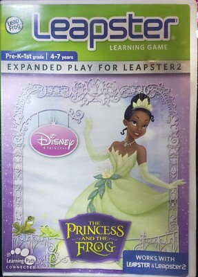 Princess and the Frog Leapster 1 & 2 Leapfrog Learning Game New Sealed