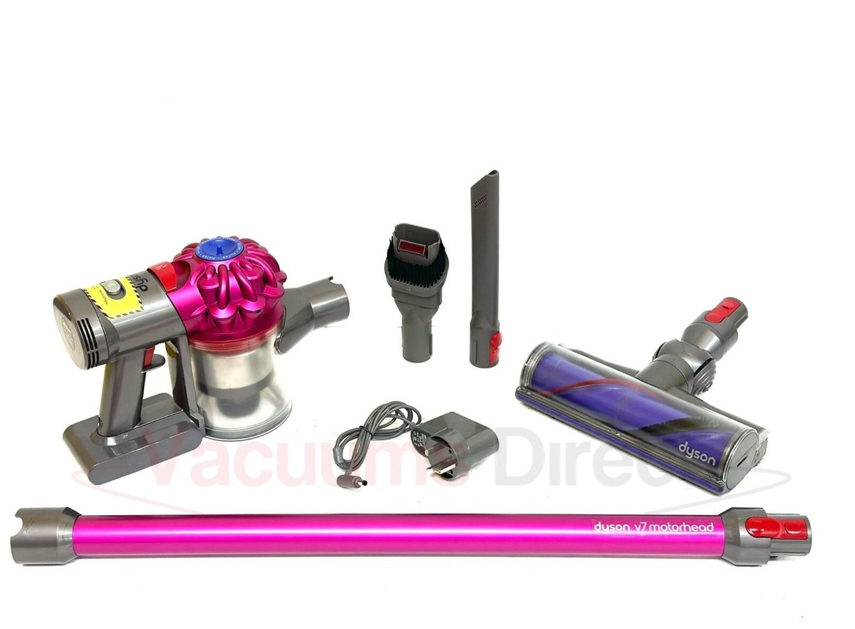 DYSON V7 PINK MOTORHEAD CORDLESS VACUUM CLEANER ✓ NEW BATTERY
