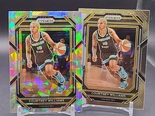 Courtney Williams - 2023 Prizm WNBA - Cracked Ice And Base #19 - Sky