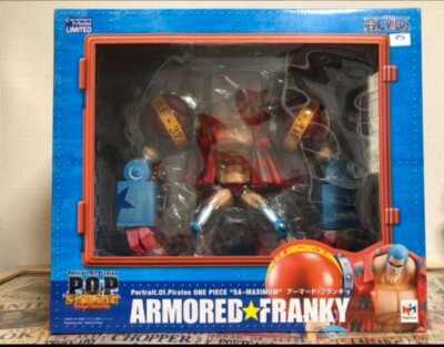 Megahouse P.O.P (Portrait.Of.Pirates) NEO MAXIMUM - ARMORED FRANKY - Statua 23 Cm In PVC - One Piece - Colore Pre-dipinto Con Base Inclusa - 2