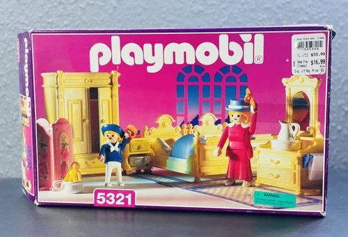 PLAYMOBIL VINTAGE 5321 Master BEDROOM for Victorian Mansion 5300, **BOX ONLY!!**