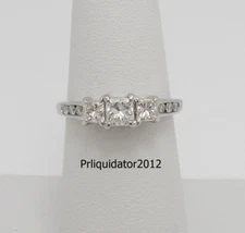 1CT Natural Diamond Anniversary Engagement Wedding Bridal Ring 14K White Gold