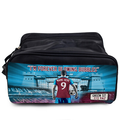 Personalised West Ham Boot Bag Football Sports School PE Gym Kit Gift  AFM131 UK