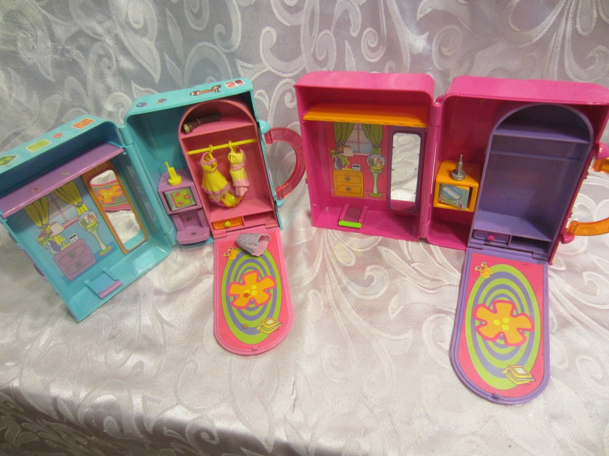 Polly Pocket Fashion Purse Carrying Case Playset Polly Pockets