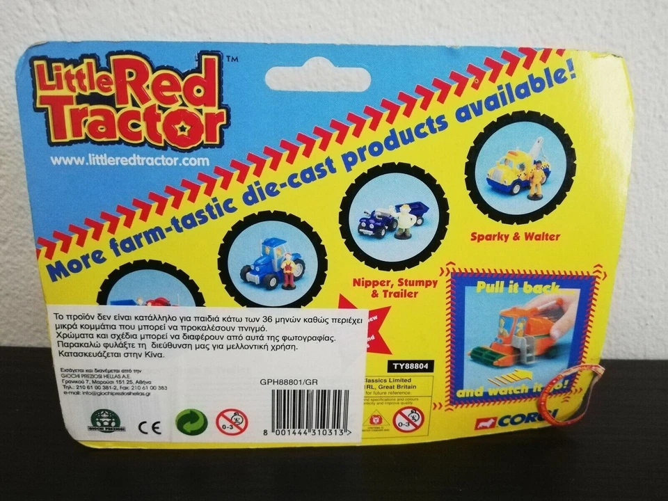 Little Red Tractor Harvey small Figures Die cast Vehicle CORGI - Image 2 of 2