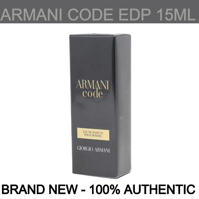 New Giorgio Armani Code Eau de Parfum Mini 0.5 oz/15ml for Men