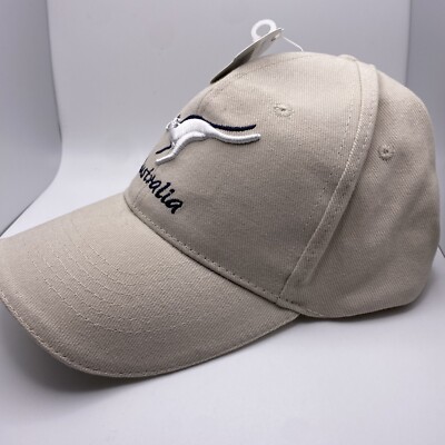 Kangaroo Australia Souvenir Hat Cap Beige Strapback Bg6D | eBay