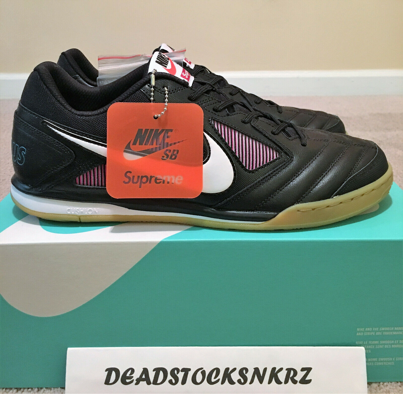 Vulkaan ik betwijfel het uitgehongerd 2018 Supreme X Nike SB Gato QS Black AR9821 001 Men&#039;s Size 12 | eBay