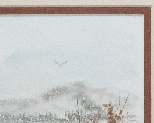 Original Watercolor by Samantha 'Sami' Strongbull EARLY SNOW (MBP65) - Picture 4 of 8