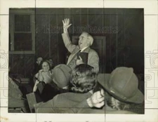 1939 Press Photo Evangelist "Brother Tom" Liddecoat preaches in New Orleans