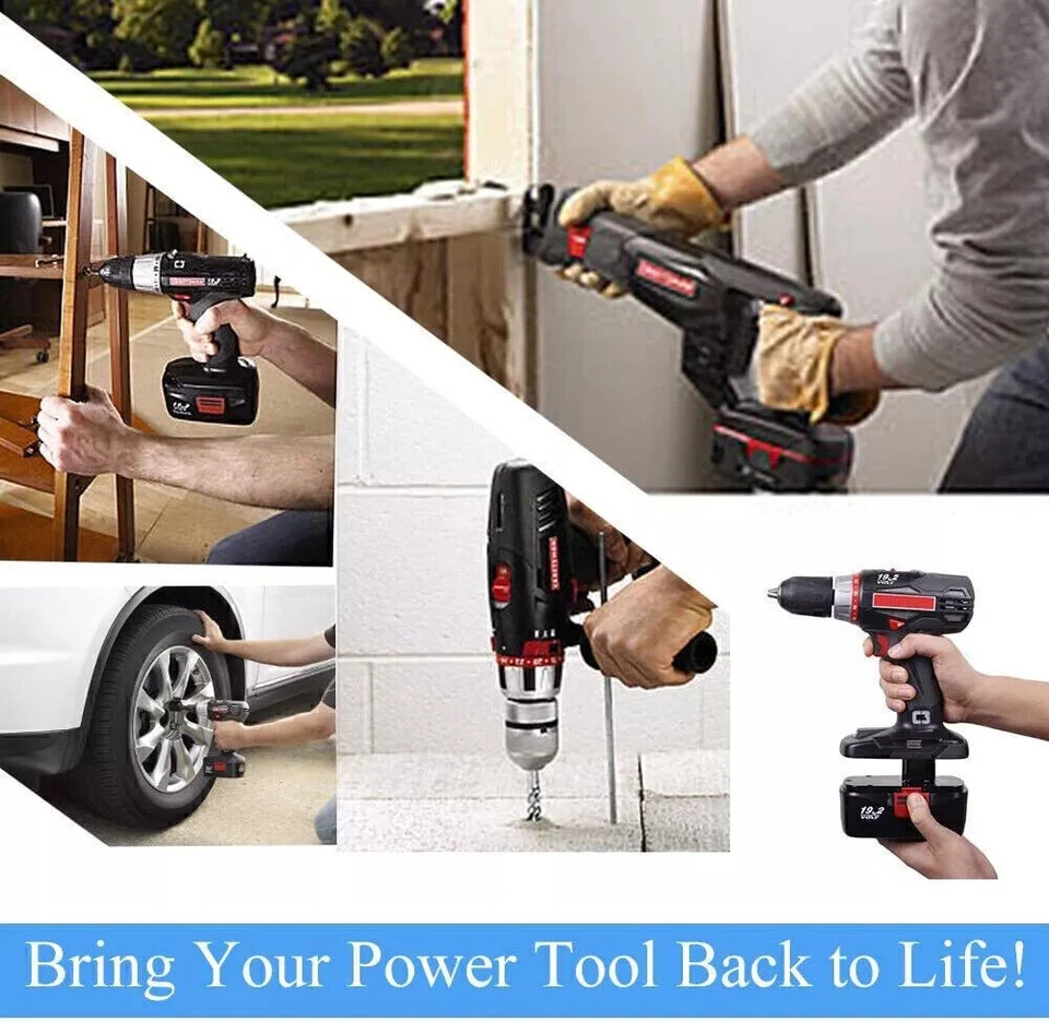 Batería de iones de litio 19,2 voltios para Craftsman C3 DieHard 3,0/6,0/8,0 Ah 11375 11376 Foto 4 de 4