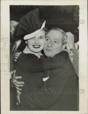 1940 Press Photo Comic George Jessel & Bride Lois Dance in New York City